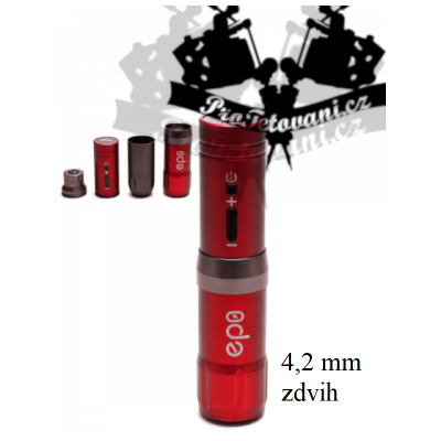 AVA GT PEN EP8 RED 2v1 wireless rotary tattoo  4,2 mm 