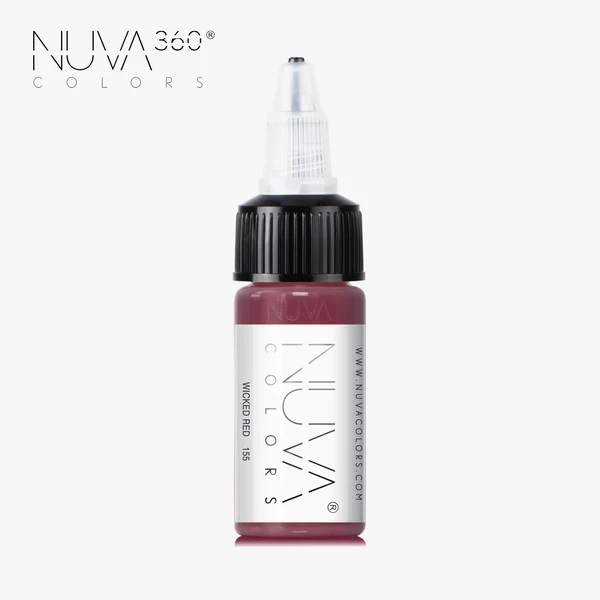 Color for permanent make-up Nuva Wicked Red REACH 15 ml