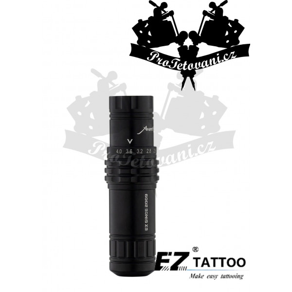 Rotační tetovací strojek EZ Avant V2 BLACK s nastavitelným zdvihem