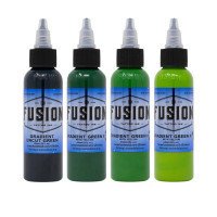 Fusion ink set Gradient Green Set uměleckých barev