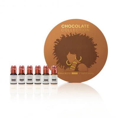 Set barev pro permanentní make up Perma Blend Chocolate Collection by Amina Sadiq REACH
