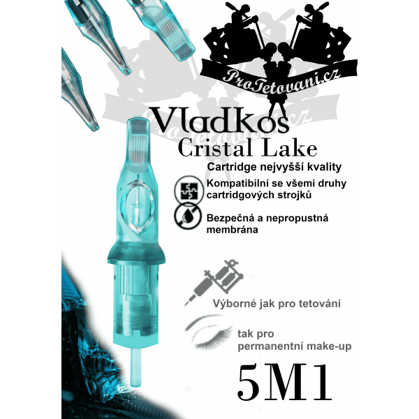 Premium tattoo cartridge VLADKOS CRISTAL LAKE 5M