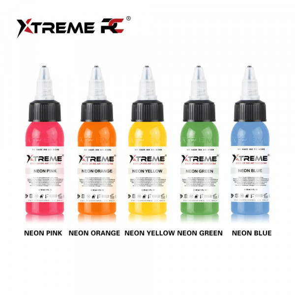 XTreme Ink - NEON SET 5 pcs 30ml