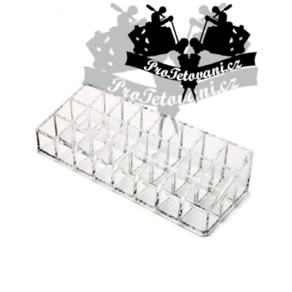 Acrylic organizer for tattoos and permanent make-up with 36 holes