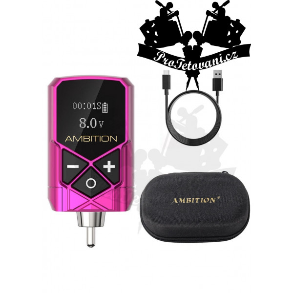 Ambition RCA PINK portable rechargeable battery