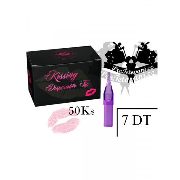 Package of sterile plastic tips for tattoos PURPLE KISS 7DT