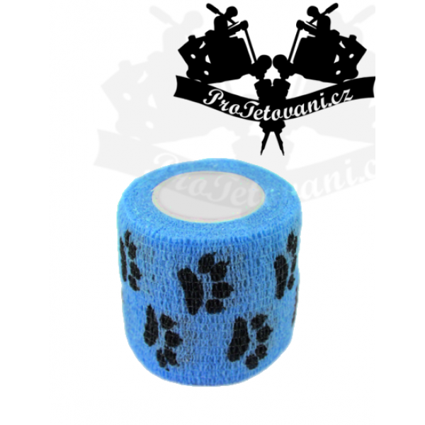 Bandage for tattoo grip Blue Paw