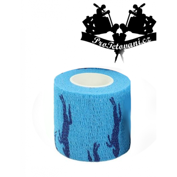 Bandage for tattoo grip Horse Blue