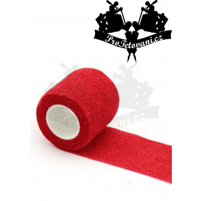 Bandage for tattoo grip Red