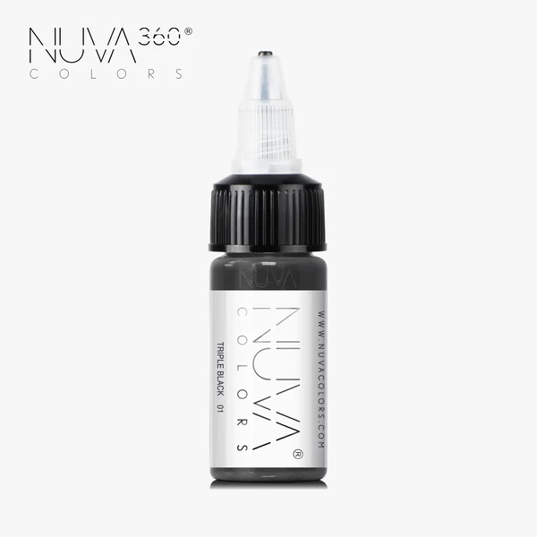Color for permanent make-up Nuva Triple Black REACH 15 ml