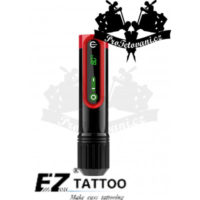 Bezdrátový dobíjecí rotační tetovací strojek EZ P2 EPIC RED