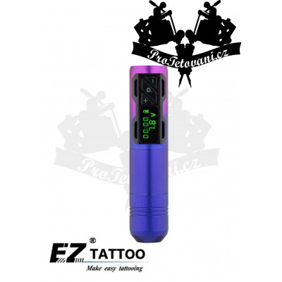Bezdrátový dobíjecí rotační tetovací strojek EZ Portex Gen 2S dobíjecí Purple Gradient 4.0 mm zdvih