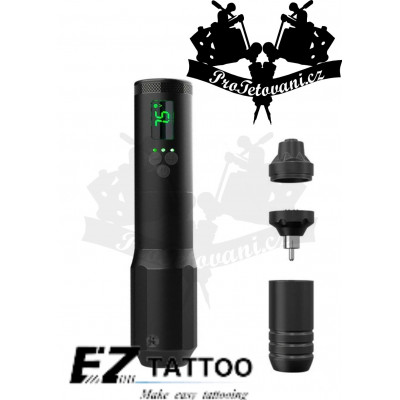 Bezdrátový dobíjecí rotační tetovací strojek EZ Portex Gen2 VERSATILE BLACK