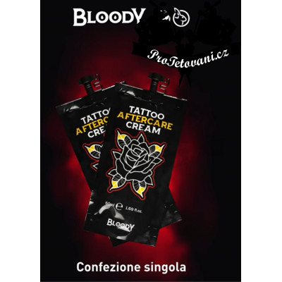 Bloody Copaiba Cream 50 ml body cream tattoo pouch