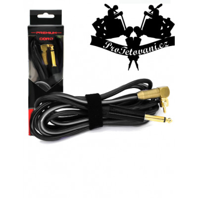 RCA clip cord Angled II Luminosity Black