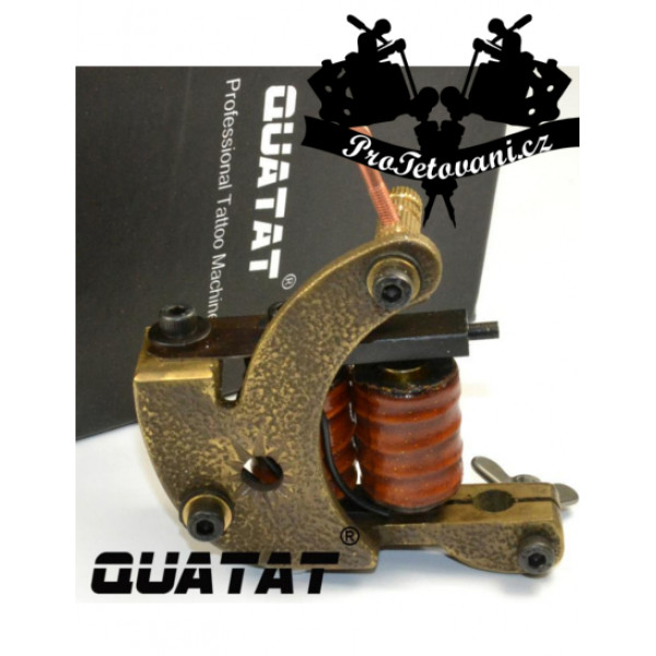 Prémiový cívkový tetovací strojek QUATAT Caramel 12 wrap LINER