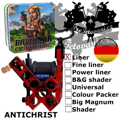 Profesionální cívkový strojek Bavarian Custom Irons Antichrist Liner