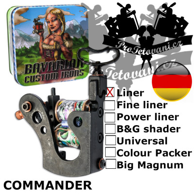 Profesionální cívkový strojek Bavarian Custom Irons Commander Liner
