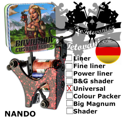 Profesionální cívkový strojek Bavarian Custom Irons Nando Universal