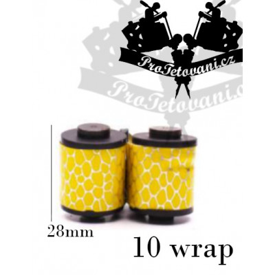 Cívky pro tetovací strojek  10 wraps yellow hive