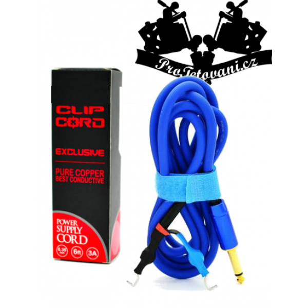 Premium Clip cord silicone coarse Blue