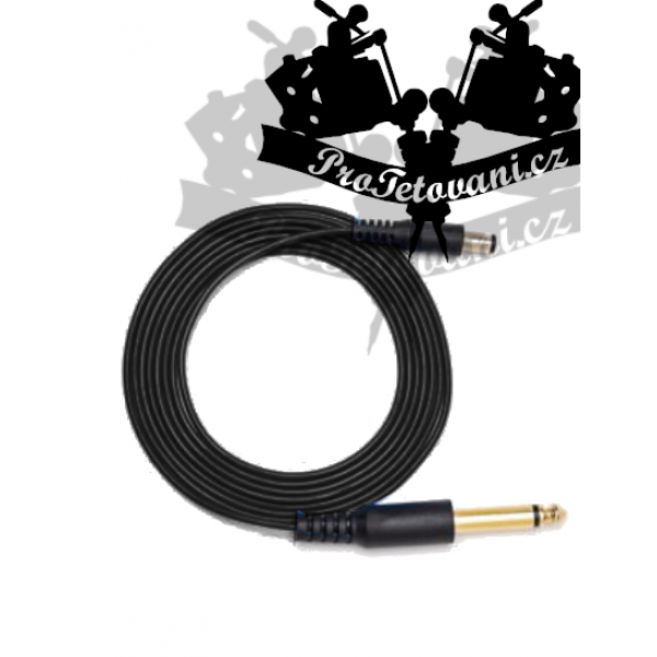 Extra thin DC CORD for tattoo machines black