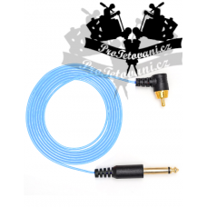 Extra thin RCA CORD light blue for tattoo machines
