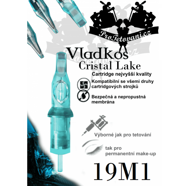 Premium tattoo cartridge VLADKOS CRISTAL LAKE 19M
