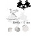 Hummingbird Eco kalíšky s ploškou 200 ks 10 mm