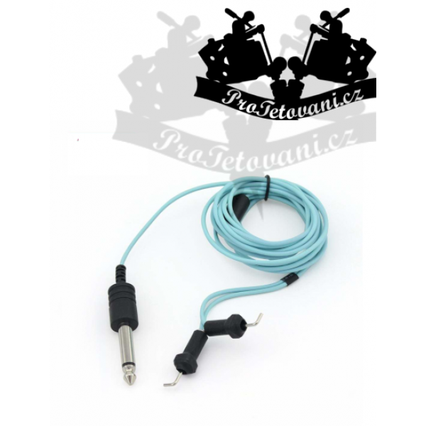 Extra thin CLIP CORD Light BLUE for tattoo machines