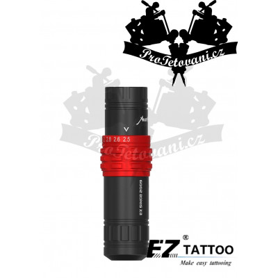 Rotační tetovací strojek EZ Avant V2 RED s nastavitelným zdvihem