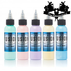 Fusion ink set of pastel tattoo colors