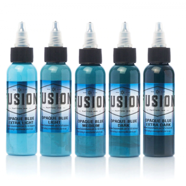 Fusion ink set of shading tattoo colors Opaque BLUE