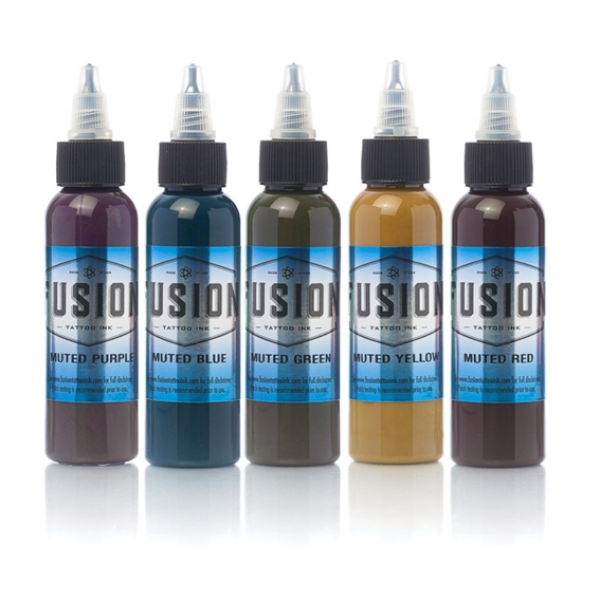 Fusion ink set Muted tattoo colors