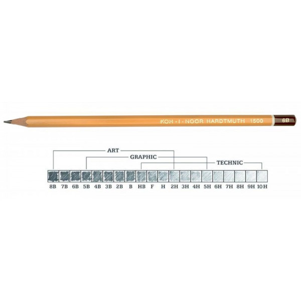 Graphite pencil 6B KOH-I-NOOR