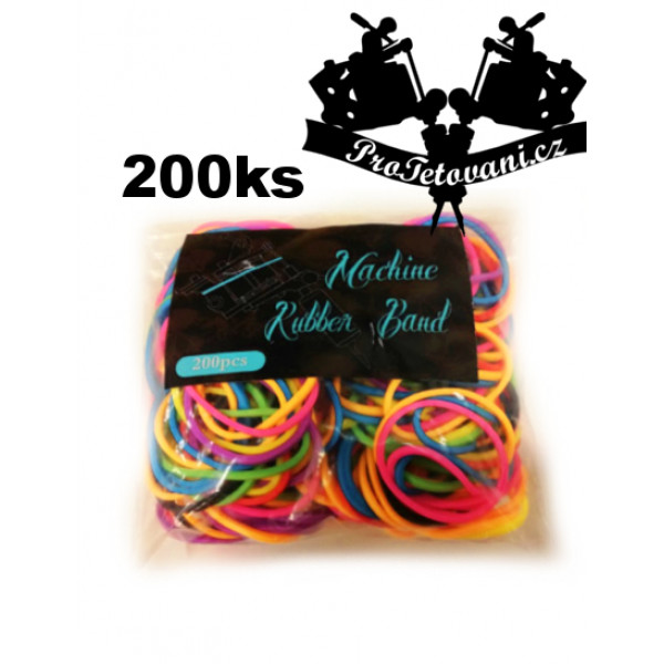 Rubber bands for tattoo machine rubberbands 200pcs vibrant