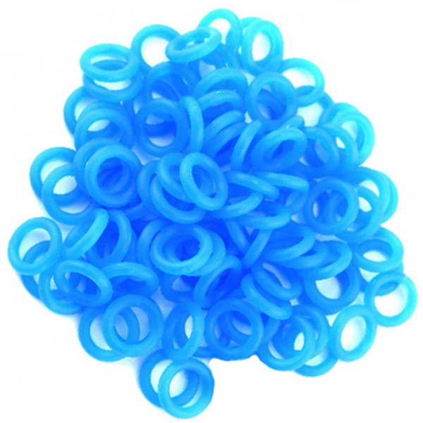 O ring rubber bands for tattoo machine Blue 25pcs