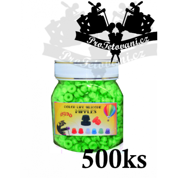 Grommets rubber bands for tattoo machines green package 500 pcs