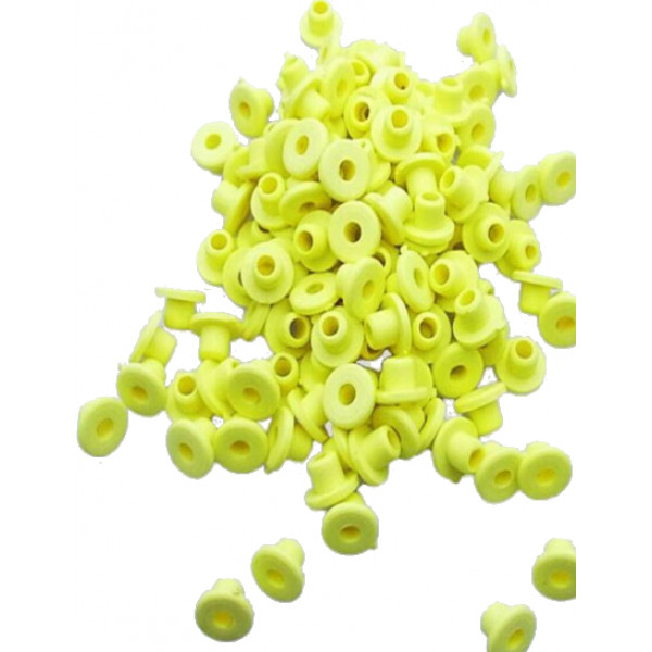 Grommets rubber bands for tattoo machines yellow 30pcs
