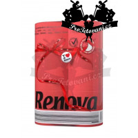 Packaging of colored and biodegradable RENOVA RED paper