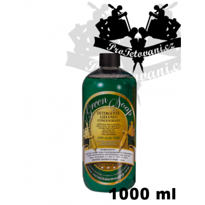 Green soap containing Aloe Vera concentrate 1000 ml
