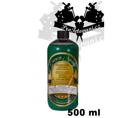 Green soap containing Aloe Vera concentrate 500 ml