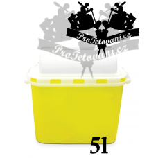 Tattoo waste container 5l yellow