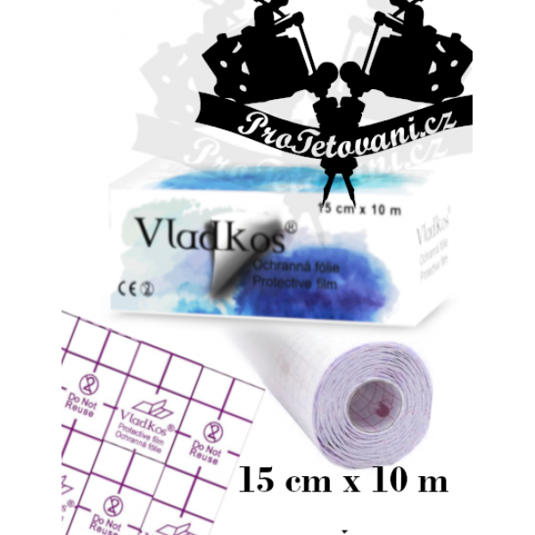 Protective foil after tattoo VLADKOS PROTECTIVE roll 10m x 15cm