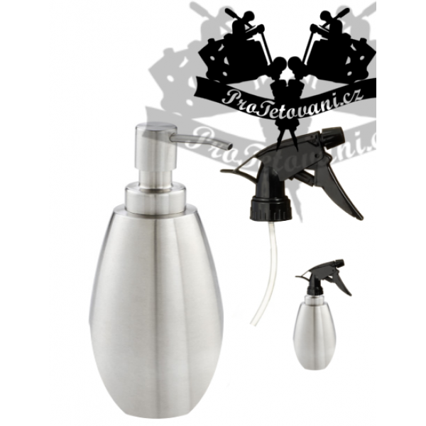 Soap sprayer and dispenser in one stainless steel