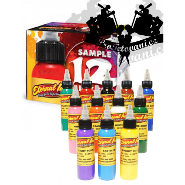 Eternal ink Set of universal shades of tattoo colors 12pcs