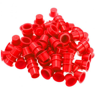 Cups for tattoo colors 12mm 50pcs Red