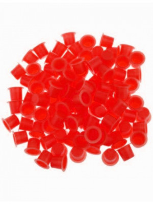 Cups for tattoo colors 8mm 50pcs Red