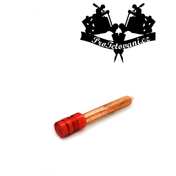Contact screw for coil tattoo machines Standard Red