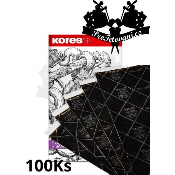 KORES HEKTO TATTOO paper for transferring Kores motifs, pack of 100 pcs